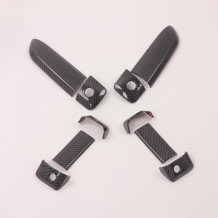 Compatible with 2005-2015 Hiace/HIACE-ABS: Carbon Hydrographic Pattern Door Handle Trim