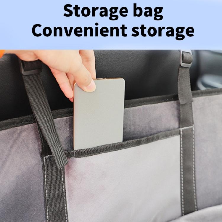 Portable Backseat Sleeping Pad Foldable Car Mattress with Side Mesh, Storage Bag for Beach, Fishing Camping Long Drives