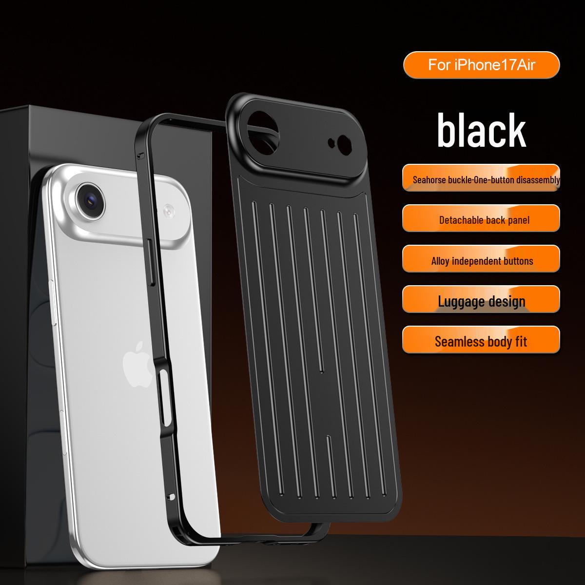 

Apple 17 Pro Aviation Aluminum Minimalist Phone Case: Lightweight, Textured, Drop Protection for 16 Pro Max iPhone 16 Pro Max