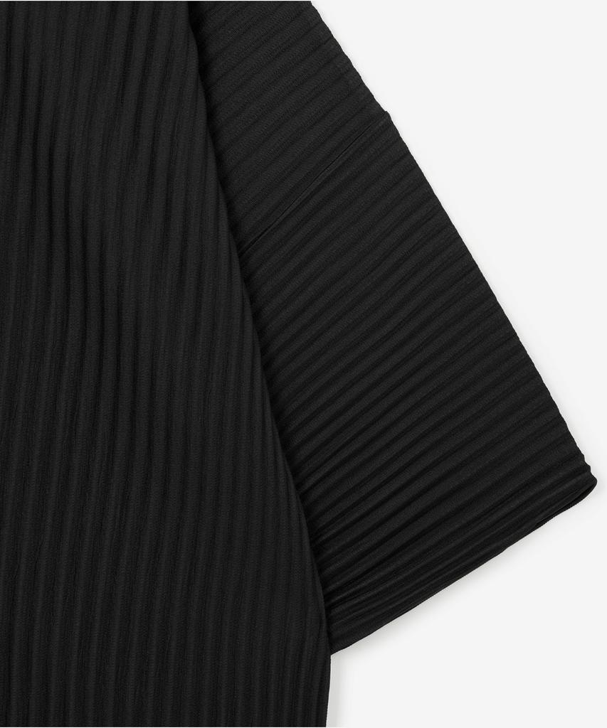 Tienjiti Yoyogi Pleats Polo (Black) Tnts6E212Bk