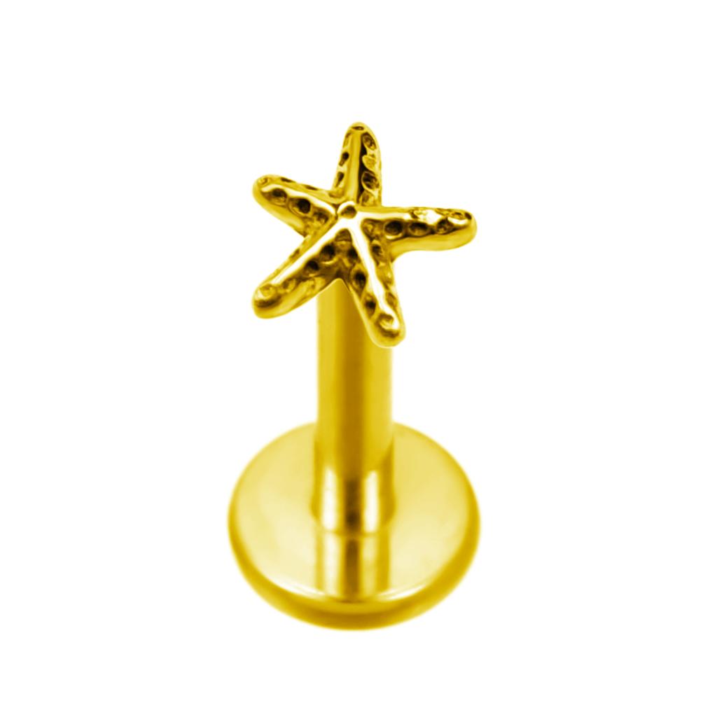 G23 Titanium Threadless Piercing16G/18G/20G  Heart Shape Flower Push Pin Labret Lip Ring Stud Piercing Earring Zircon