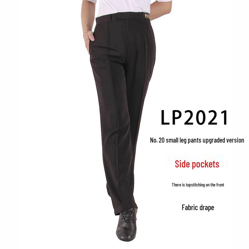 Men's Modern Latin Dance Pants - Straight Leg for Practice and Ballroom