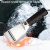 Winter Car Heating Ice Scraper, Automotive Electric Heated Windshield Window Snow Shovel Wiper Remover Powered 12V  Socket, Universal For Vehicles