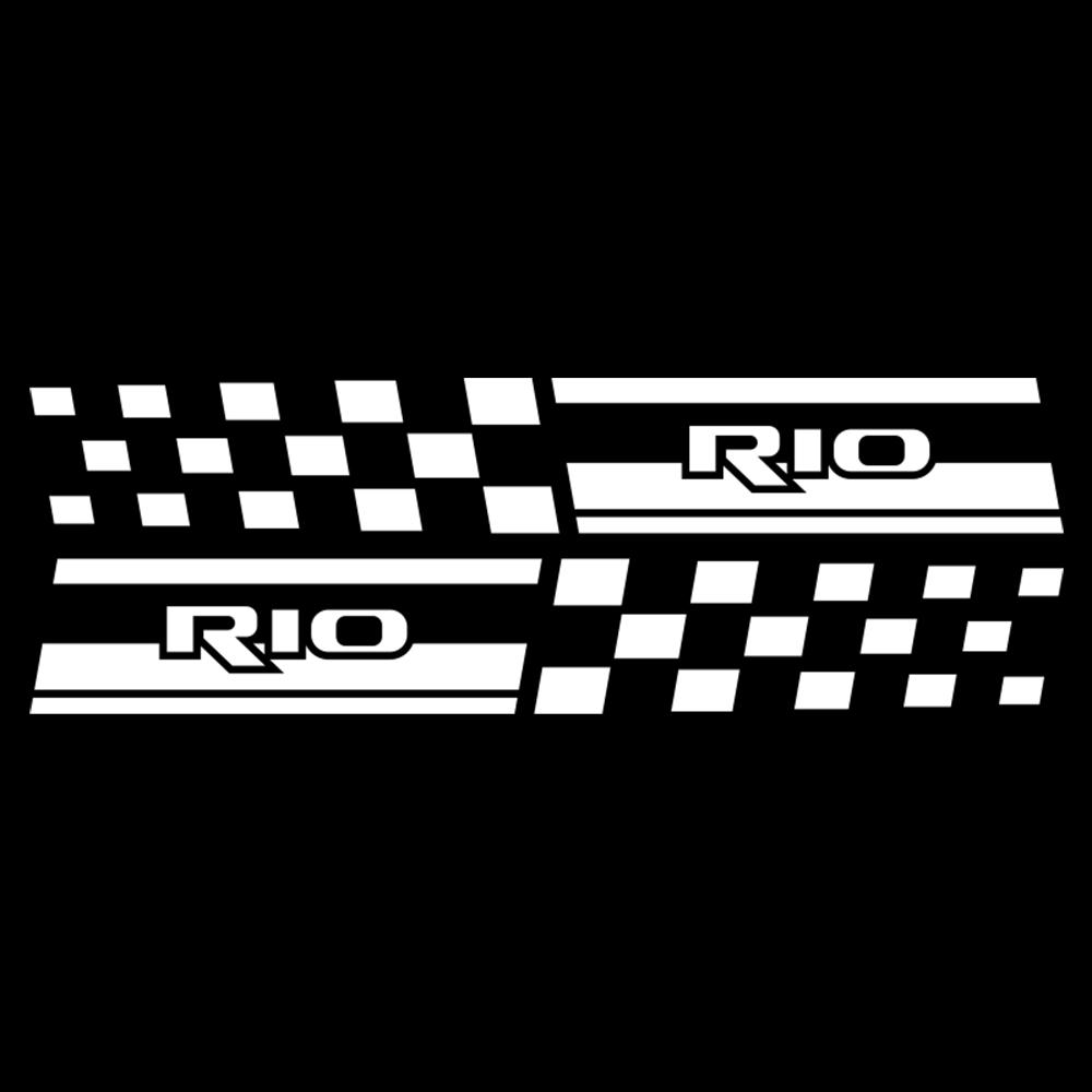 2pcs Car Side Window B Pillar Emblem Decortion Sticker for KIA Sportage Niro Rio Ceed Cerato Soul Sorento Picanto Sonic Cadenza