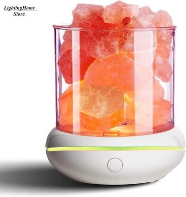 Aroma Lamps Natural Himalayan Salt Lamp USB Pink Salt Rocks Lamp Multi-Color Romantic Night Light for Original Birthday Gifts