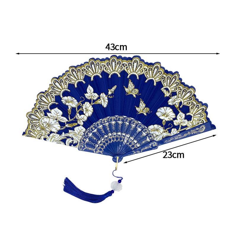Folding Hand Fans Painting Drawing Decorative Fans Photo Props Hand Fans for Women Dance Fan Wedding Party Home Decor