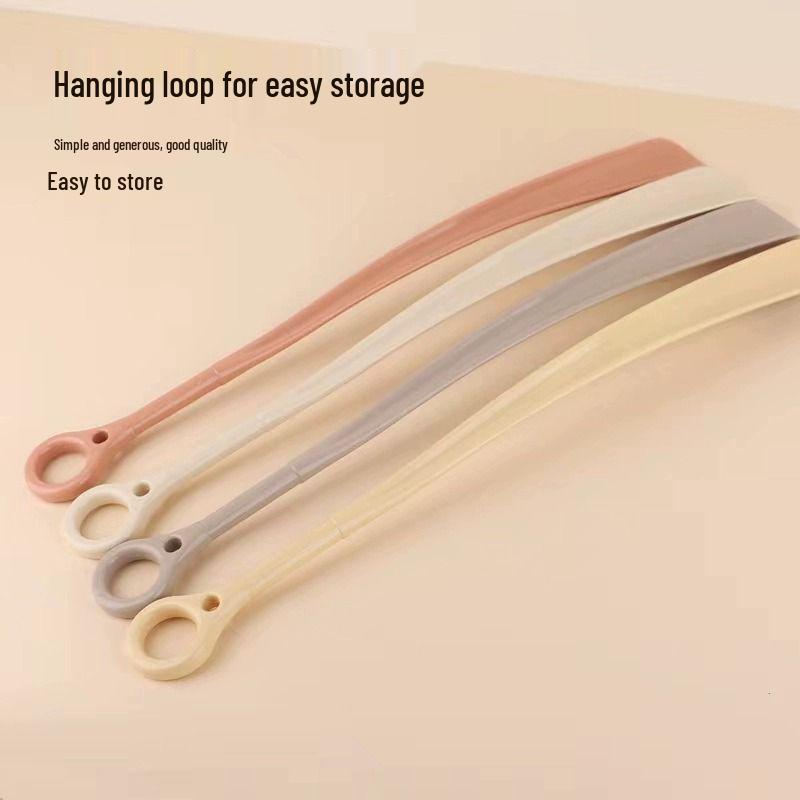 Long-Handle Shoehorn: Portable Shoe Lifter for Easy Shoe Wearing - Ideal for Pregnant Women and Elderly Users.