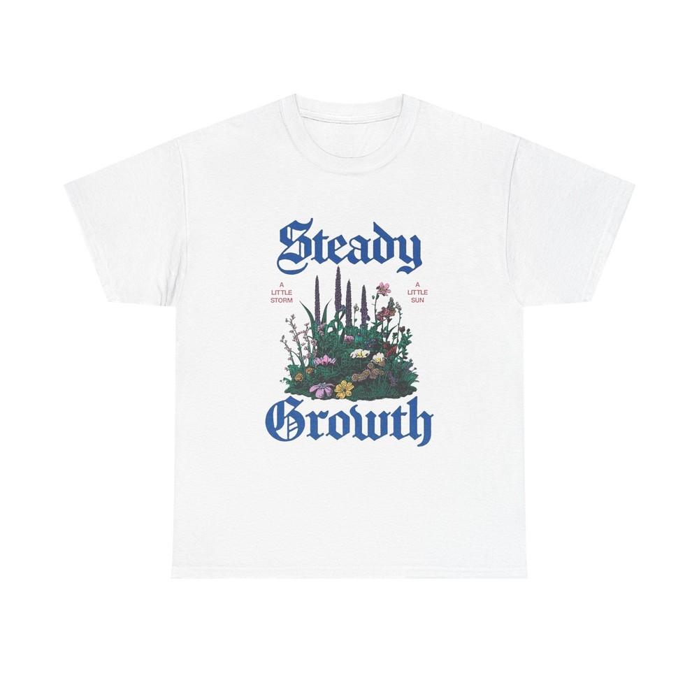 Steady Growth Graphic T Shirt Unisex Heavy Cotton Tee Unisex T-Shirt M
