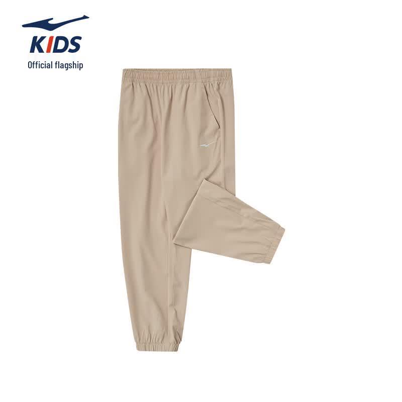 ERKE Kids' Stretchy Quick-Dry Cropped Sports Pants