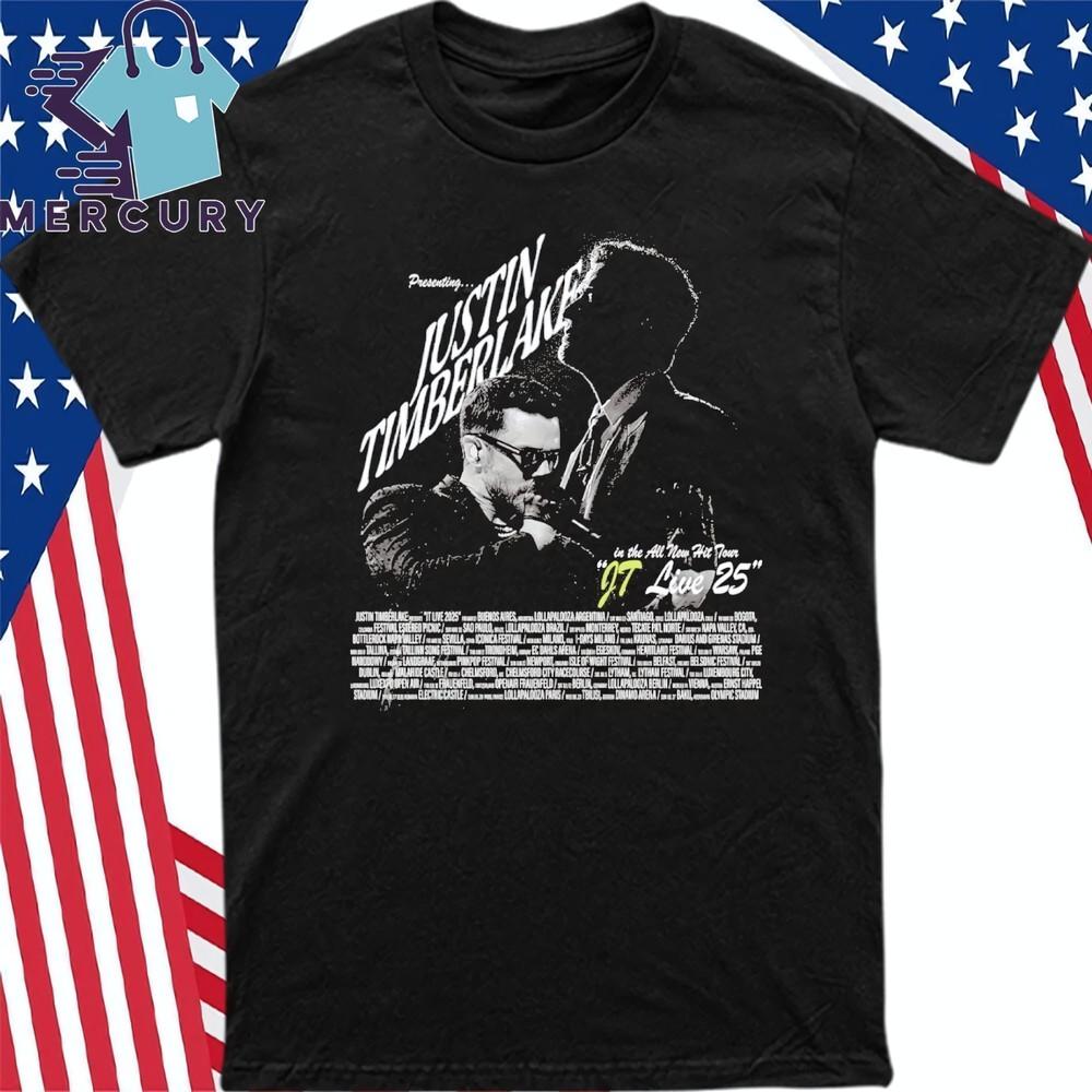 Justin Timberlake In The All New Hit Tour 2025 Shirt Unisex T-Shirt XXXL