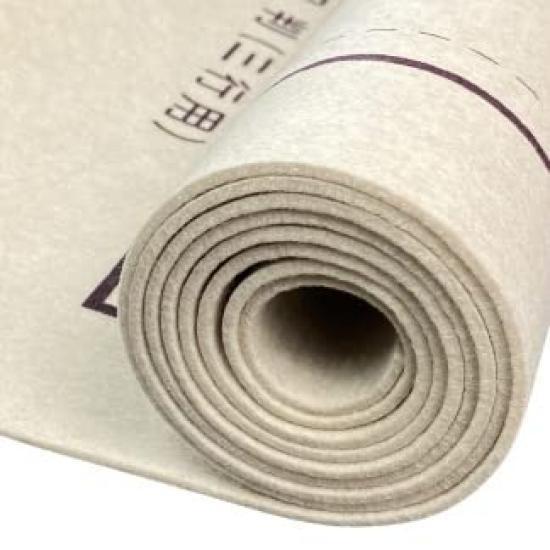 Daigendo Calligraphy Underlay for Calligraphy (Double-Sided), Half-Sheet Size, Beige, Lined, 2.7mm Thick,