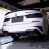 For BMW 3 Series G20 G28 - M-Sport Car Rear Bumper Fog Light Lower Grille Frame Side Spoiler Body Kits Trim Gloss Black