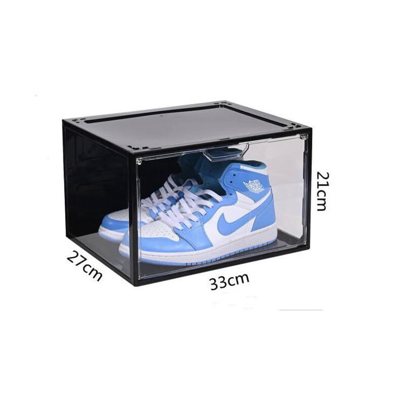 Clear Side-Opening Hard Plastic Shoe Storage Box