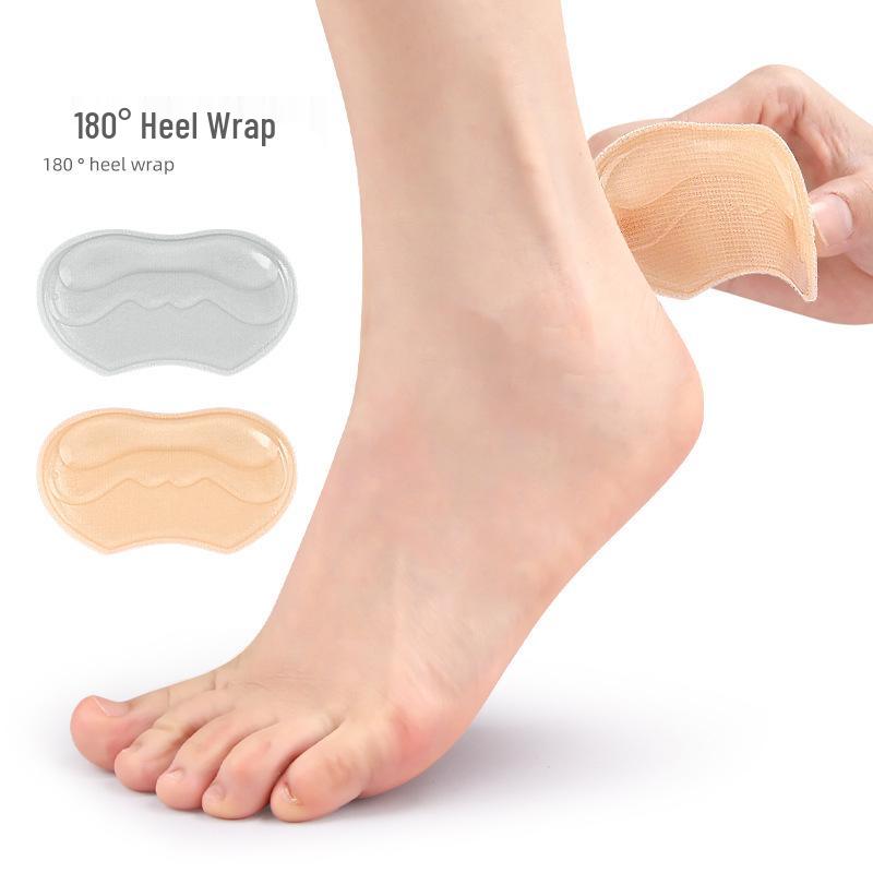 Soft, Cuttable Anti-Slip Heel Stickers - Anti-Rub, Self-Adhesive, Skin-Like Pads for High Heels, Adjustable to Half Size