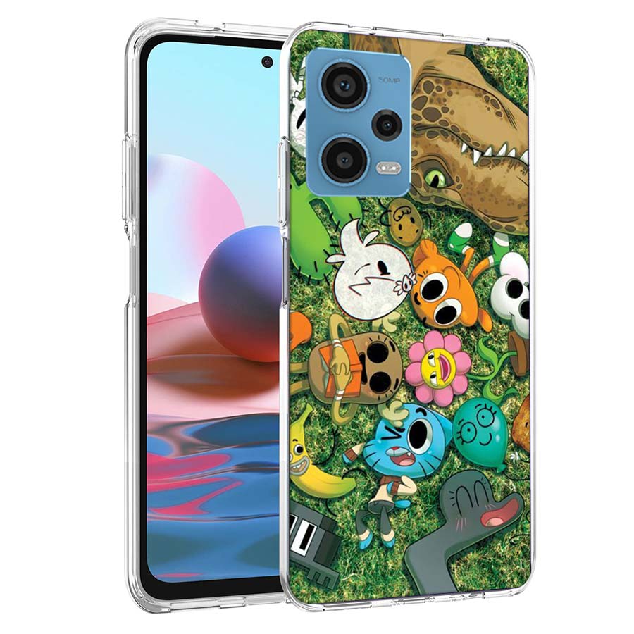 Cartoon The Amazing World of Gumball Phone Case For Redmi Note 13 12 14 15 Pro Plus 13R 11 11T 11E 11S 10 Pro 10S 9 9S Cover Cel