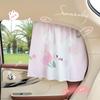 Blue Rain Tulip Rabbit Car Sunshade: Universal Summer Car Window Curtains for Sun Protection