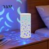 Home Decor Lighting USB Butterfly Projector Lamp, RGB 16 Colors Decorative Lamp with Remote Projection Light Control, Hollow-out LED Night for Bedroom