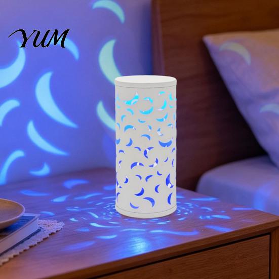 Home Decor Lighting USB Butterfly Projector Lamp, RGB 16 Colors Decorative Lamp with Remote Projection Light Control, Hollow-out LED Night for Bedroom