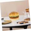 NOLITOY Realistic Simulation Hamburger Model for Photography Food Table and Educational Pretend Textured and 2-Piece Props, Samples, Decorations,