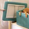 Foldable Fabric Clothes Storage Box, Multi-Purpose Closet Storage Box with Transparent Windows,  Perfect for Pants And Underwear, Covered, Tiered