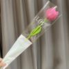 Crochet Tulip Flower Handwoven Flowers DIY Art Crafts Party Decoration for Wedding Birthday Party Background Decoration