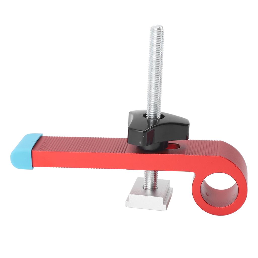 T Track Hold Down Clamps Kit Aluminum Alloy Woodworking T Track Clamp Tool Easy To Install Red
