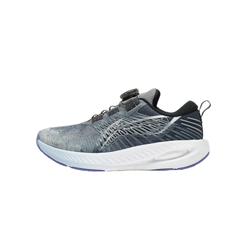 Li Ning Kids Kunpeng V2 Comfortable Non-Slip Shock Absorbing Durable Low-Top Running Shoes Kids Running Shoes Gravel-Gray Surface-Gray YKFT072-1