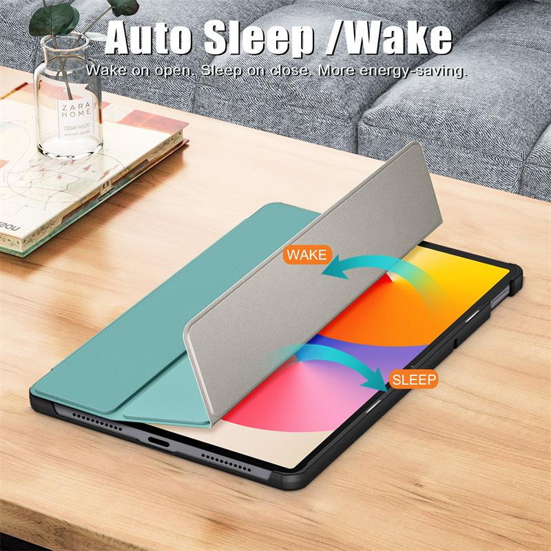 For Huawei MatePad SE 11 2024 Case Tri-folding PU Leather Painted Stand Smart Cover Funda For MatePad SE 11 inch AGS6-W00