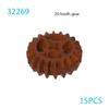 DIY Building Blocks MOC Technical Gear Axle Bricks Parts Worm Rack Conector Train Car Crane Model Assembles Christmas Gifts