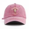 Bull Skull Western Cowboy Baseball Hats Cotton Distressed Dad Hat Outdoor Sun Hat  for Men Women