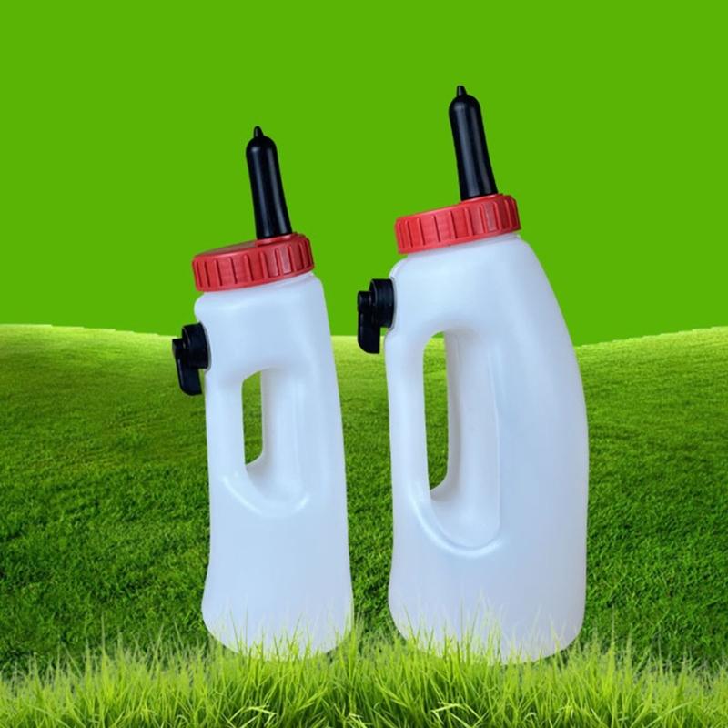 Calf Nursing Bottle Large Capacity with Nipple and Convenient Handle Livestock Tool Easy Feeding Tool