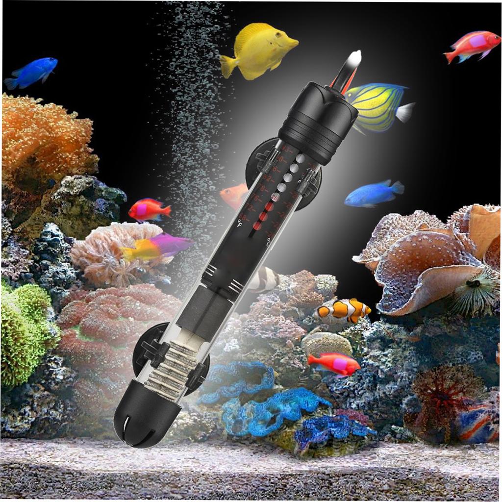 Isolation Box for Fish Submersible Heater Heating Rod for Aquarium Glass Fish Temperature Adjustment 50w/300w