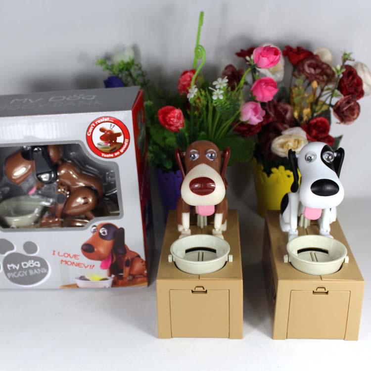 Nieuwigheid Elektrische Puppy Muntetende Spaarpot Speelgoed voor Kinderen