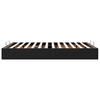 Ottoman Bed without Mattress Black 140x190 cm Faux Leather