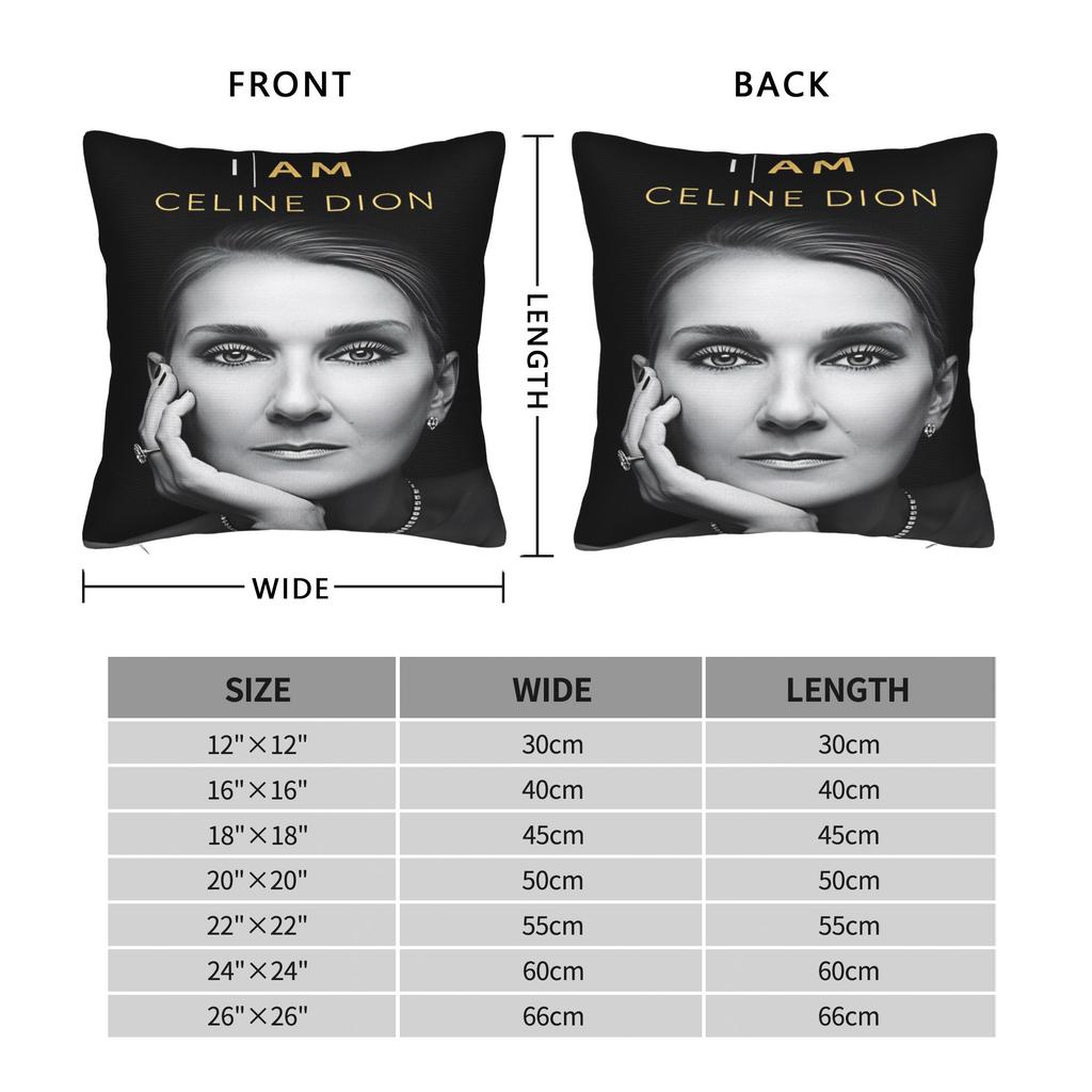 Celines Dions Paris 2026 Pillow Case Cute Funny Pillow Cover Custom Pillowcases For Sofa Couch Bed Living Room
