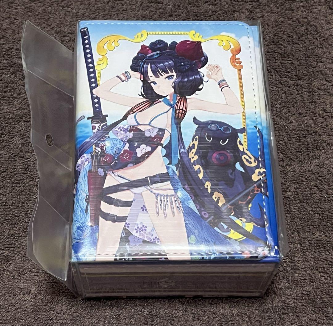 

[USED] FGO Synthetic Leather Deck Case W Saber Katsushika Hokusai