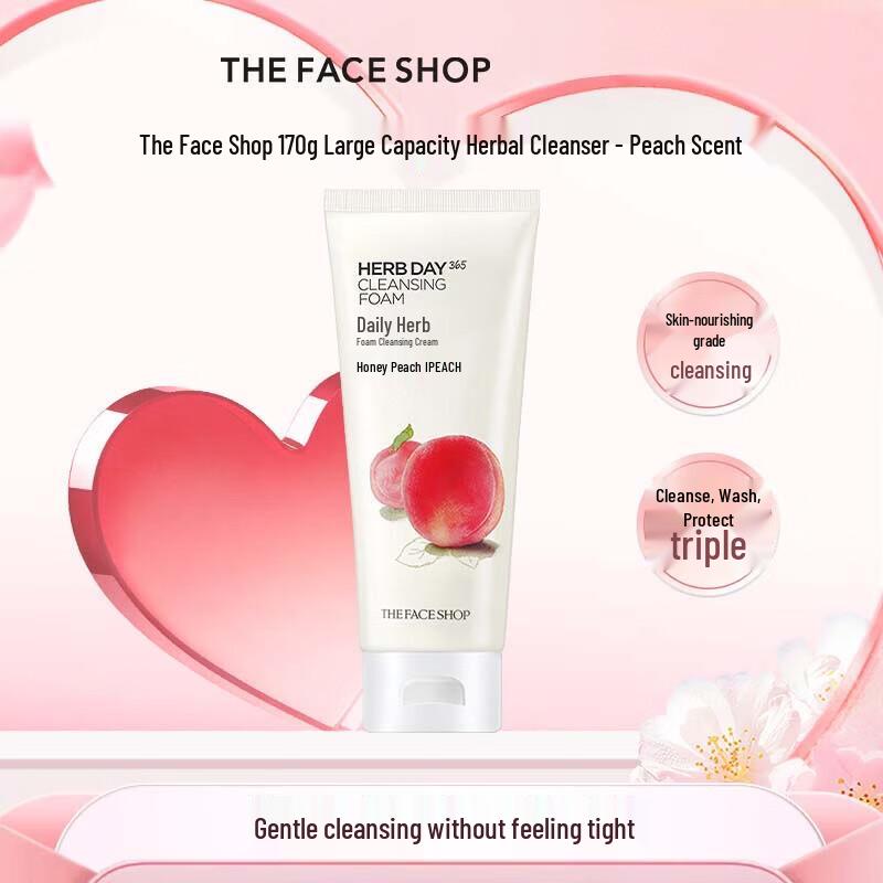 THE FACE SHOP Daily Herb Peach Foam Cleanser