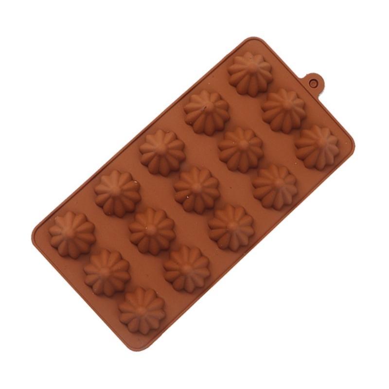 3D Flower-Shaped Chocolate Silicone Mold Cake Decorations Tool Fondant Mold