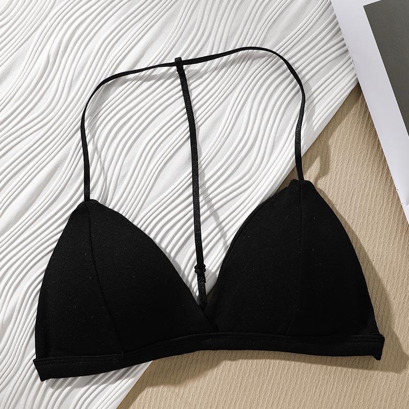 Large Backless French Triangle Deep V-Neck Camisole Bra for Women