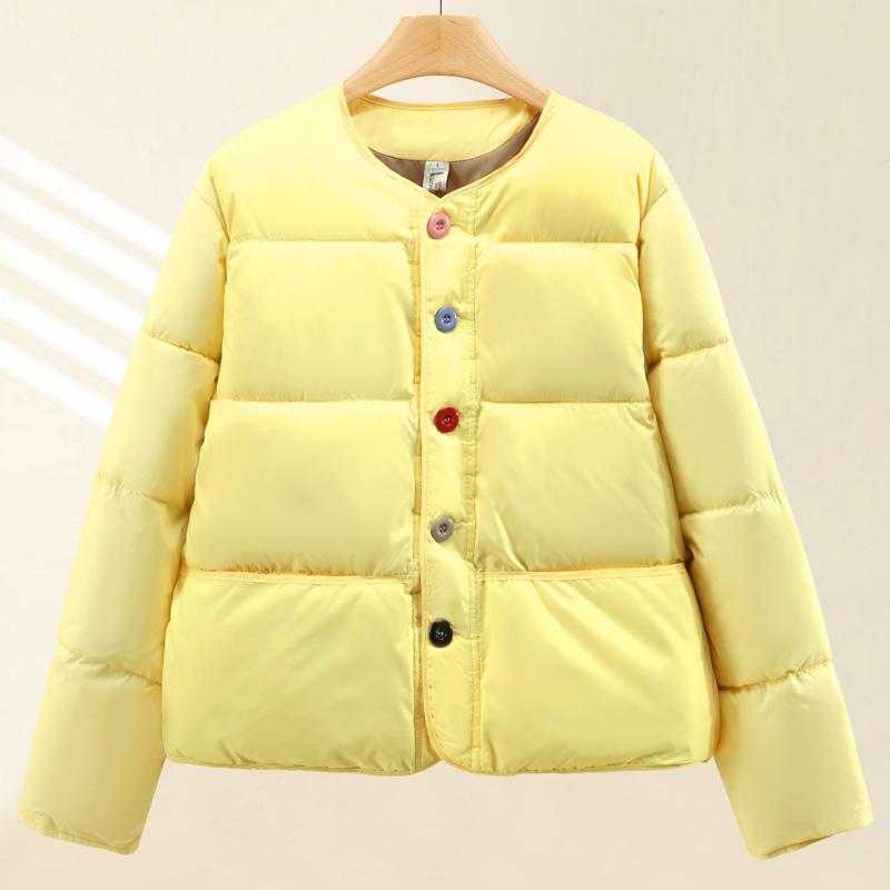 Fashion Winter Short Coat Female Warm Parkas Single Breasted Thick Loose Women Jackets