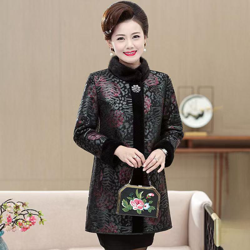 Versatile Retro Mid-Length Plus Size Velvet Jacket - Warm, Stylish Autumn/Winter Coat
