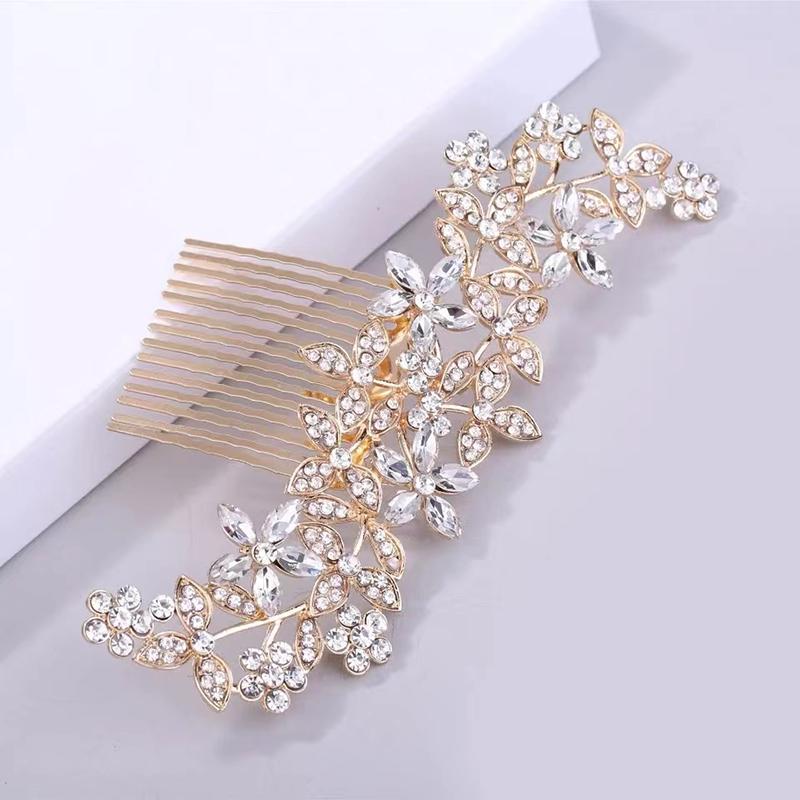 Fashion Women's Hair Clips Elegant Crystal Accessories Banquet Party Versatile Bride Princess Hair Accessory Headbands Hair Comb