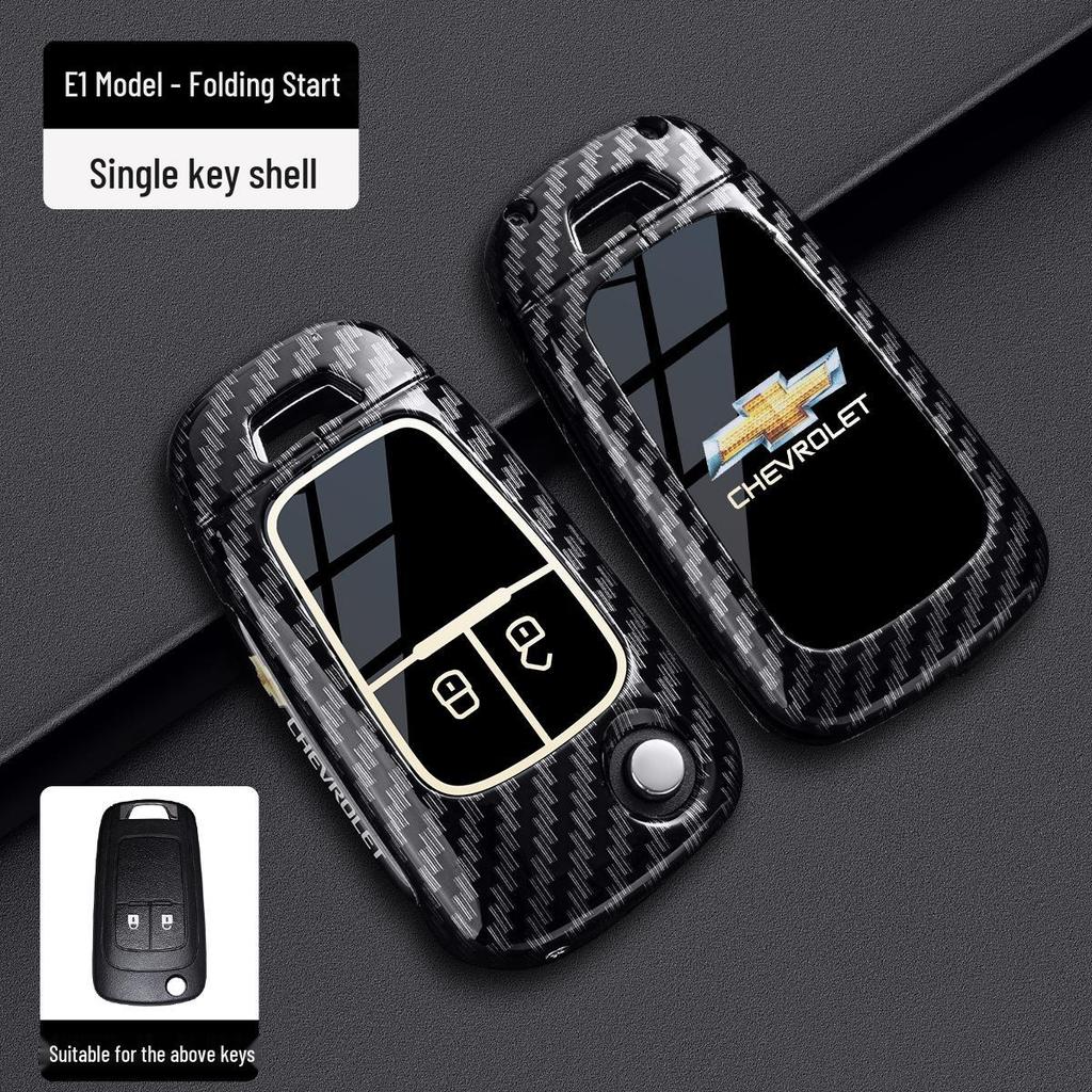 Chevrolet Schlüsselabdeckung für Cruze, Cavalier, Malibu XL, Equinox, Trax (Kohlefaser)