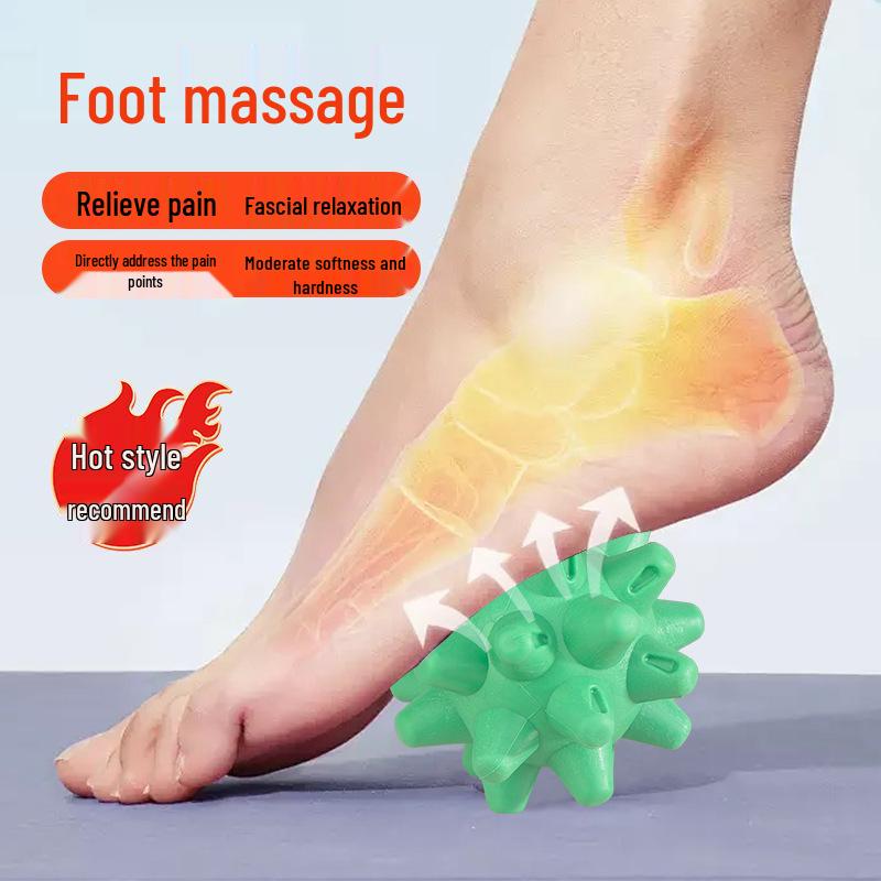 Multifunctional Hedgehog Massage Ball: Fascial, Meridian, Acupoint, Fitness Roller for Foot Massage.