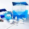 3D Crystal Resin Polar Bear & Penguin Glacier Ornament