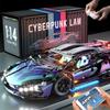 Compatible Cyberpunk Lamborghini Rc Car Building Toy With 800 Abs Plastic Pieces For Kids