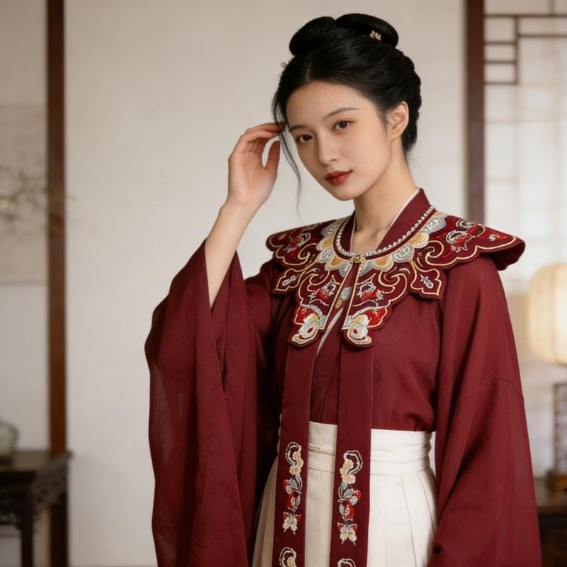 Elegant Embroidered Cloud Shoulder Scarf Fashion False Coller Flexible Costume Scarf For Weddings Parties And Prom Event