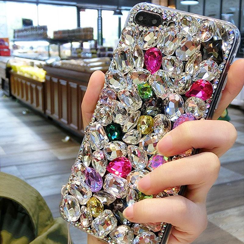 Apple 17 Mobile Phone Case Is Suitable For Iphone16Promax Rhinestone Xs Colorful 12 Transparent 15 Acrylic Women'S Models.