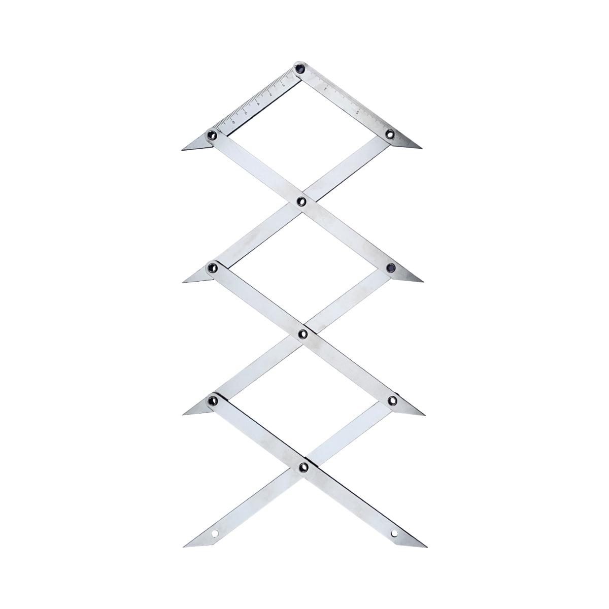 

4-точечный центроискатель Yousheng, инструмент для разметки с равными интервалами, прочная конструкция, удобный дизайн, точный центроискатель для сварки и деревообработки серебряный