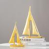 Modern Luxury Sailboat Ornament for Living Room, Foyer, or Office Decoration